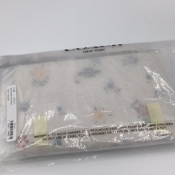 Coach Large Wildflower Wristlet Wallet - Picture 7 of 7